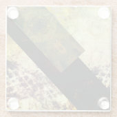 Dessous-de-verre En Verre dragon noir (Dos)