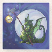 Dessous-de-verre En Verre Dragon Watch Art (Devant)