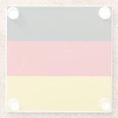 Dessous-de-verre En Verre Drapeau allemand (Dos)