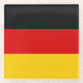 Dessous-de-verre En Verre Drapeau allemand (Devant)