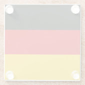 Dessous-de-verre En Verre Drapeau allemand (Dos)