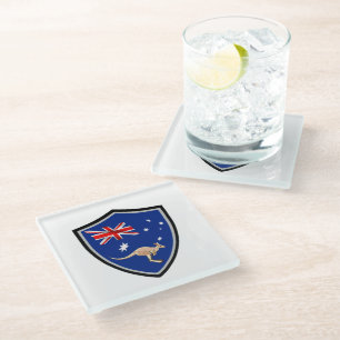Dessous-de-verre En Verre Drapeau australien