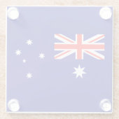 Dessous-de-verre En Verre Drapeau australien patriotique (Dos)