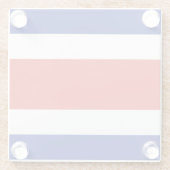 Dessous-de-verre En Verre Drapeau civil du Costa Rica (Dos)