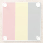 Dessous-de-verre En Verre Drapeau de Belgique (Dos)