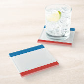 Dessous-de-verre En Verre Drapeau de Crimée (Incliné)