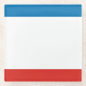 Dessous-de-verre En Verre Drapeau de Crimée (Devant)