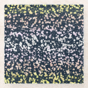 Dessous-de-verre En Verre Drapeau de fierté Pangender Boho Rétro Mignon Exce