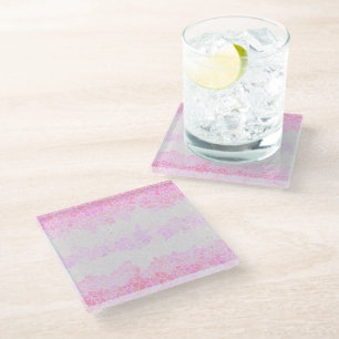 Dessous-de-verre En Verre Drapeau de fierté Pomosexuel Abstrait Bohème Mosaï