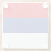 Dessous-de-verre En Verre Drapeau de la Republika Srpska (Dos)