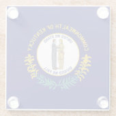 Dessous-de-verre En Verre Drapeau de l'État du Kentucky (Dos)