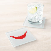 Dessous-de-verre En Verre Drapeau de l'île de Pâques (Incliné)