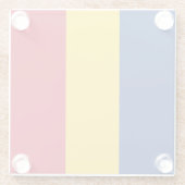 Dessous-de-verre En Verre Drapeau de Roumanie (Dos)