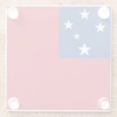 Dessous-de-verre En Verre Drapeau de Samoa (Dos)