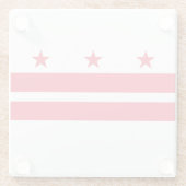 Dessous-de-verre En Verre Drapeau d'État de Washington DC (Dos)