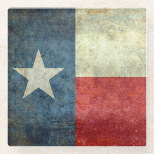 Dessous-de-verre En Verre Drapeau d'état du Texas