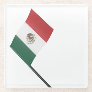 Dessous-de-verre En Verre Drapeau du Mexique