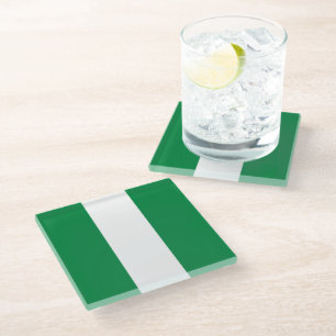 Dessous-de-verre En Verre Drapeau du Nigeria