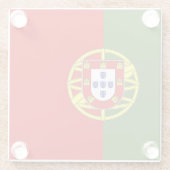 Dessous-de-verre En Verre Drapeau du Portugal (Dos)