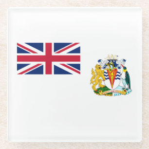 Dessous-de-verre En Verre Drapeau du territoire antarctique britannique