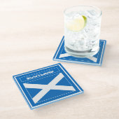 Dessous-de-verre En Verre Drapeau écossais (Incliné)