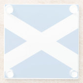 Dessous-de-verre En Verre Drapeau Écosse (Dos)