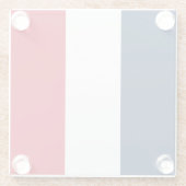 Dessous-de-verre En Verre Drapeau français (Dos)