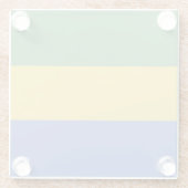 Dessous-de-verre En Verre Drapeau Gabon (Dos)