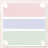 Dessous-de-verre En Verre Drapeau Gambie (Dos)