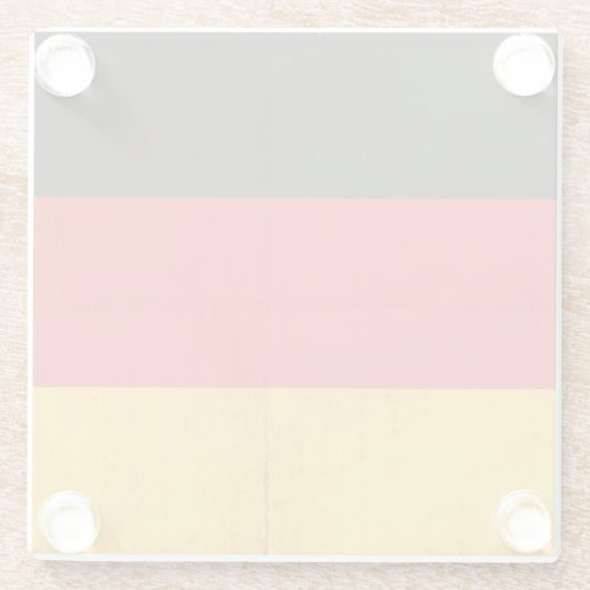 Dessous-de-verre En Verre Drapeau grunge de l'Allemagne (Dos)