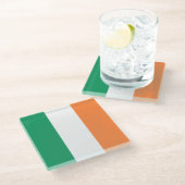 Dessous-de-verre En Verre Drapeau irlandais (Incliné)