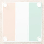 Dessous-de-verre En Verre Drapeau irlandais (Dos)