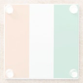 Dessous-de-verre En Verre Drapeau irlandais (Dos)