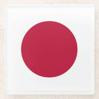 Dessous-de-verre En Verre Drapeau Japon