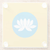 Dessous-de-verre En Verre Drapeau Kalmykia (Dos)