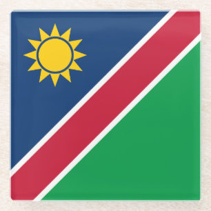 Dessous-de-verre En Verre Drapeau Namibie