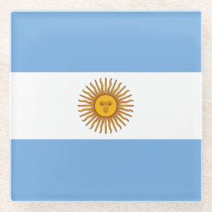 Dessous-de-verre En Verre Drapeau patriotique argentin