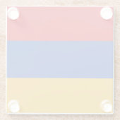 Dessous-de-verre En Verre Drapeau patriotique arménien (Dos)