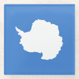 Dessous-de-verre En Verre Drapeau patriotique de l'Antarctique