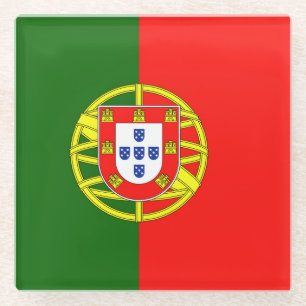 Dessous-de-verre En Verre Drapeau Portugal