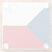 Dessous-de-verre En Verre Drapeau République tchèque (Dos)