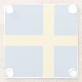 Dessous-de-verre En Verre Drapeau suédois (Dos)