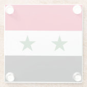 Dessous-de-verre En Verre Drapeau syrien (Dos)