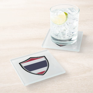 Dessous-de-verre En Verre Drapeau thaï