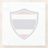 Dessous-de-verre En Verre Drapeau thaï (Dos)