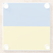 Dessous-de-verre En Verre Drapeau Ukraine (Dos)