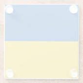 Dessous-de-verre En Verre Drapeau ukrainien (Dos)