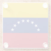 Dessous-de-verre En Verre Drapeau Venezuela (Dos)