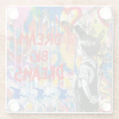 Dessous-de-verre En Verre Dream Big Dreams Graffiti Wall (Dos)