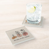 Dessous-de-verre En Verre Dream. Work. Repeat (Incliné)